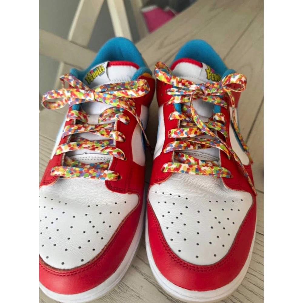 Nike Dunk Low Men's Low Top Leather Lace-Up Sneaker Fruity Pebbles LeBron